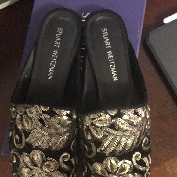 Stuart Weitzman black radiant velvet mule - Picture 8 of 8